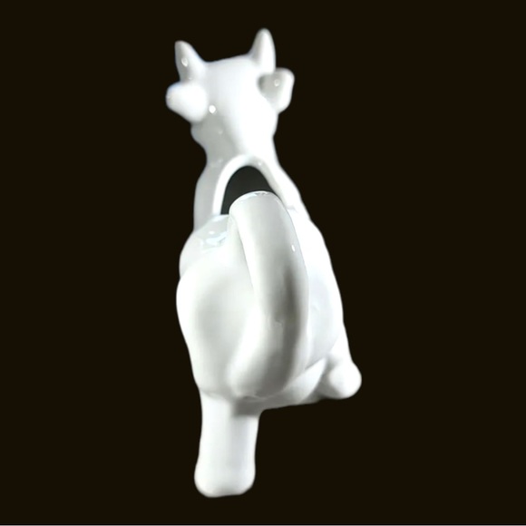 Pier 1 Imports Porcelain White Cow Creamer Cream or Milk Breakfast Serving Dish - Picture 5 of 7
